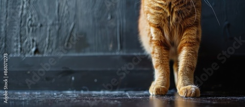 cat leg. with copy space im...