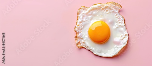 Delicious fried egg isolate...