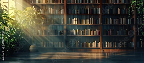 Online library concept. Cop...