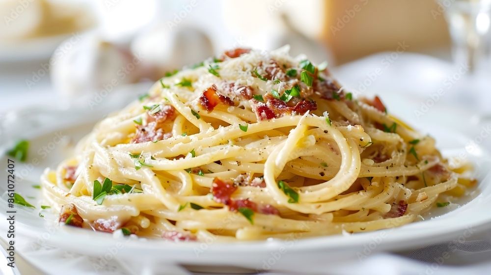 Pasta with bacon bits, Italian food, healthy lifestyle, Ricotta cheese, Background, wallpaper HD Pasta with bacon bits, Italian food, healthy lifestyle, Ricotta cheese, Background, wallpaper HD