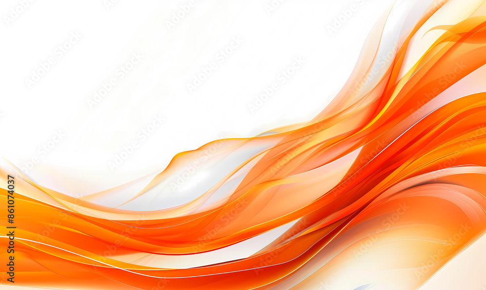 Fototapeta premium abstract orange wave