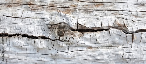 Detail white old tree woode...