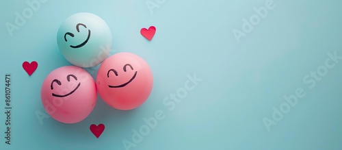 Couple Bubble smile with ha...