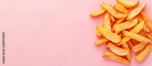 deep fried sliced potatoes ...