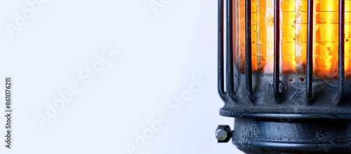Oil heater isolated on whit...