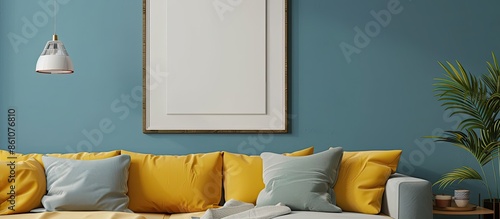 Cosy sofa with pillows and ...