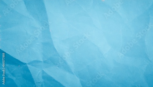 crumpled blue paper texture background