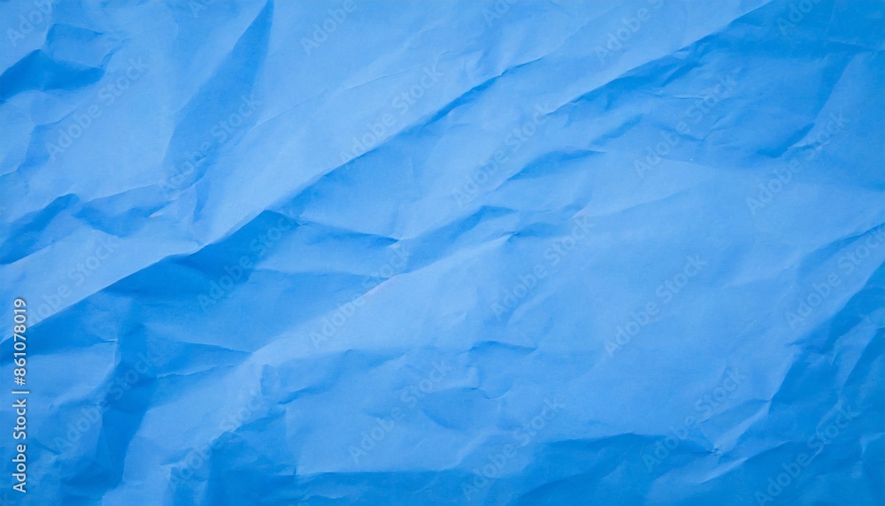Fototapeta premium crumpled blue paper texture background