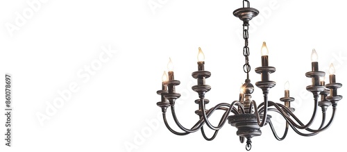 chandelier loft style. isol...