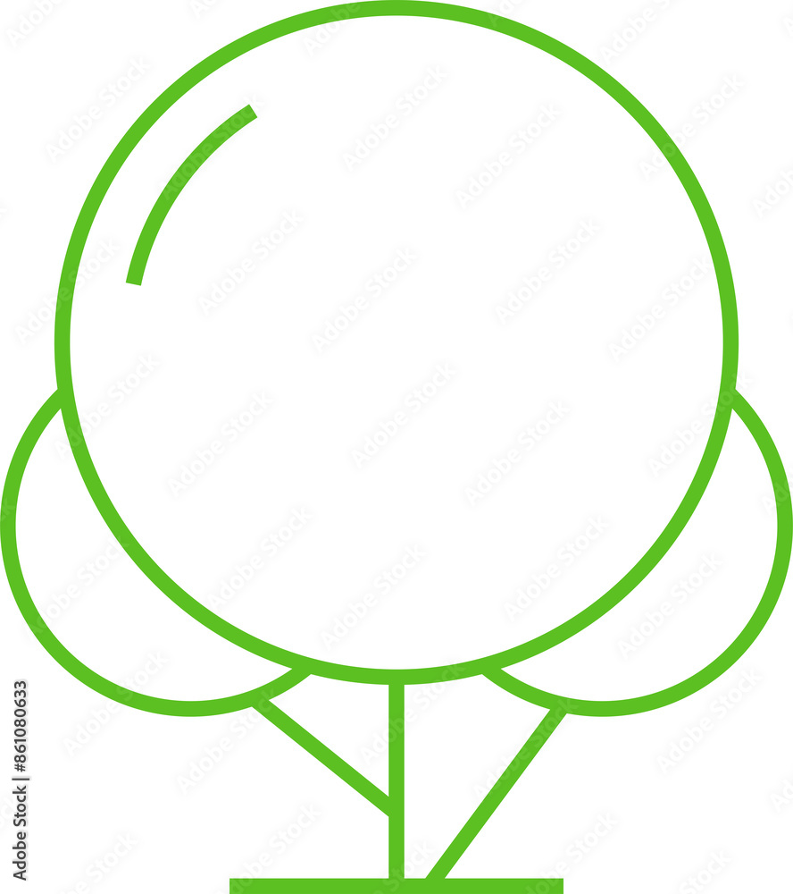 Tree Line Icon Tree Line Icon