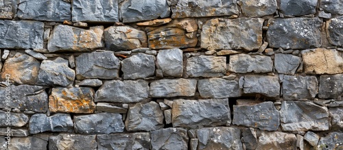 Old stone wall texture. Copy space image. Place for adding text and design