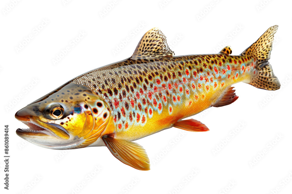 Golden Brown Trout, isolated on transparent png Golden Brown Trout, isolated on transparent png