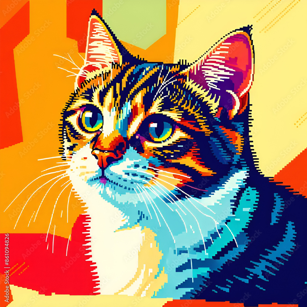 Obraz premium Pixel art generative al