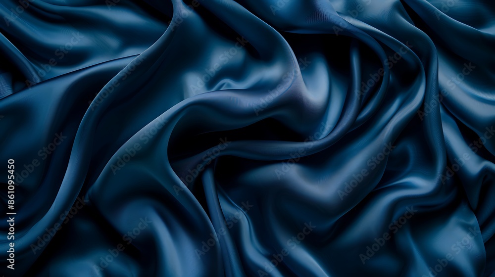 abstract background luxury cloth or liquid wave or wavy folds of grunge blue silk texture AI generated abstract background luxury cloth or liquid wave or wavy folds of grunge blue silk texture AI generated