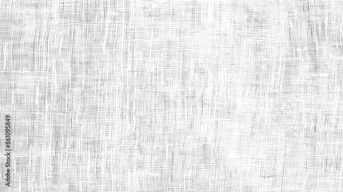 Seamless subtle white linen textile transparent background texture overlay. Abstract cloth fabric grayscale displacement, bump or height map. Simple panoramic banner wallpaper pattern