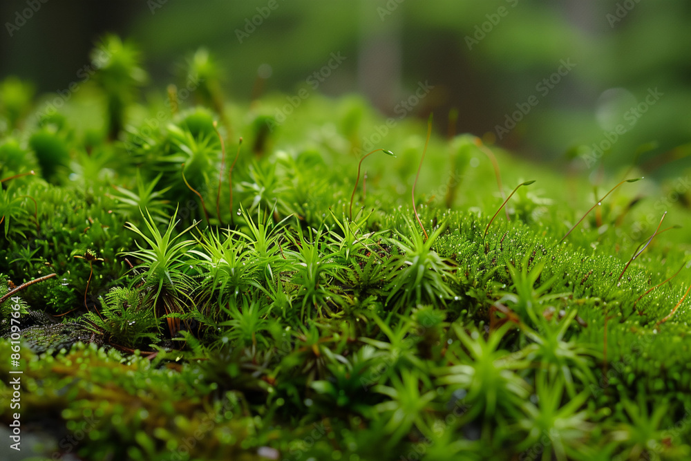 Complete View of Emerald Moss Patch with Gold and Brown Speckles Complete View of Emerald Moss Patch with Gold and Brown Speckles