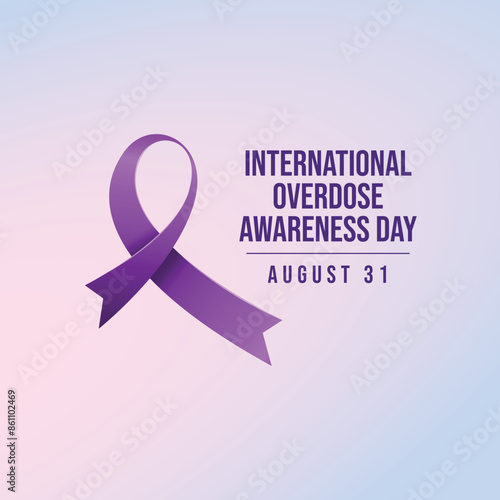 vector graphic of International Overdose Awareness Day ideal for International Overdose Awareness Day celebration.