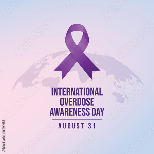 vector graphic of International Overdose Awareness Day ideal for International Overdose Awareness Day celebration.