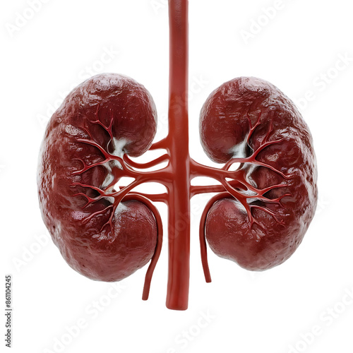Realistic close up human internal organs kidney png transparent background png photo image picture full hd 4k download.