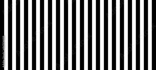 Seamless digital background featuring black and white Vertical stripes. Vector.