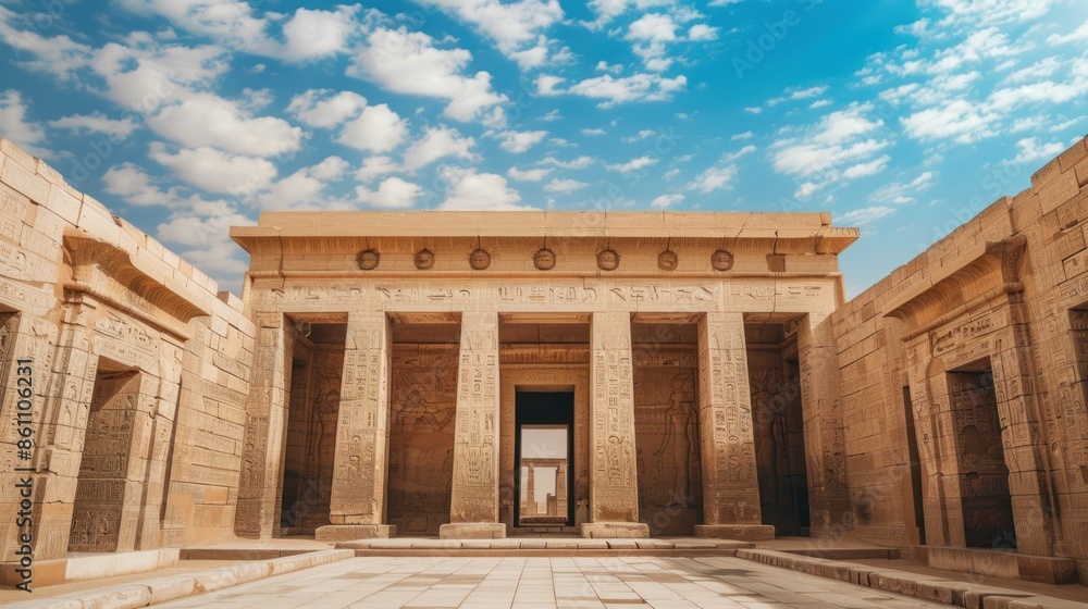 Fototapeta premium photograph of Beautiful Egyptian architecture