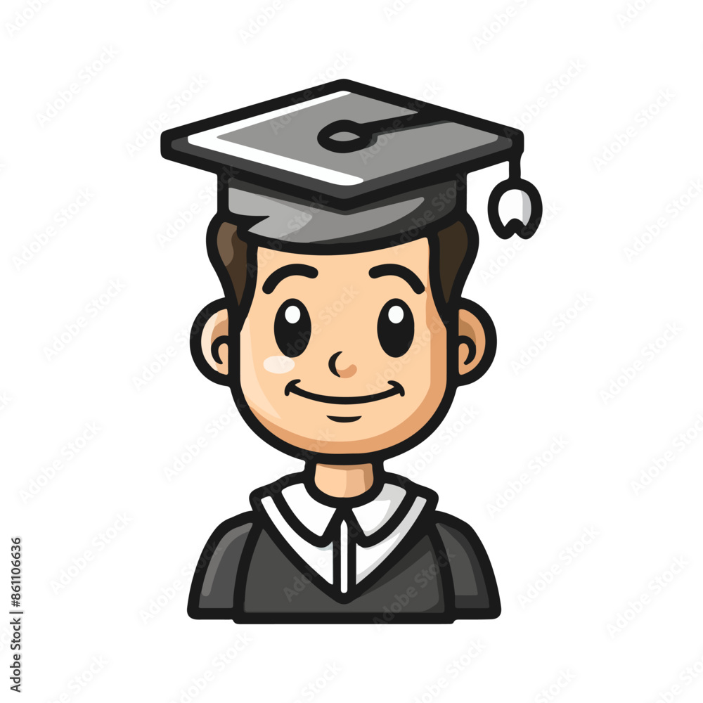 students in graduation mascot vector students in graduation mascot vector