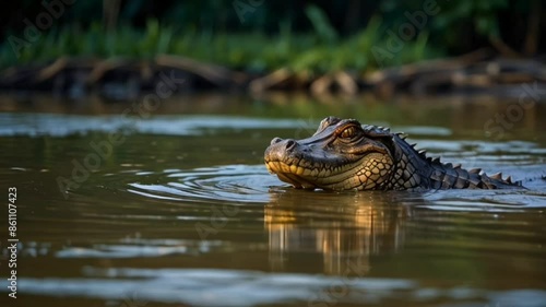 alligator in the swamp