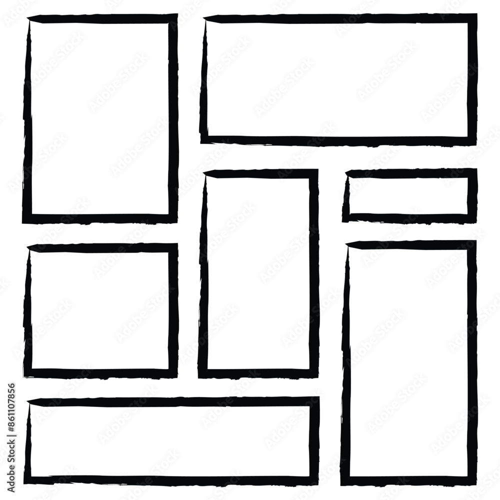 Hand drawn sketch frame vector. Simple doodle rectangle frame border shape. Hand drawn doodle scribble border element for text quote template. Pencil brush stroke style. Vector illustration in eps 10. Hand drawn sketch frame vector. Simple doodle rectangle frame border shape. Hand drawn doodle scribble border element for text quote template. Pencil brush stroke style. Vector illustration in eps 10.
