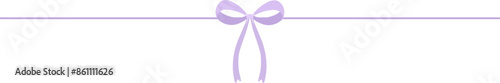 Ribbon divider label bow text separator underlines cute dividing