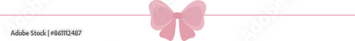 Ribbon divider label bow text separator underlines cute dividing
