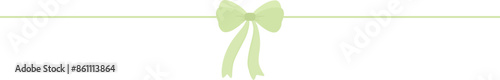 Ribbon divider label bow text separator underlines cute dividing