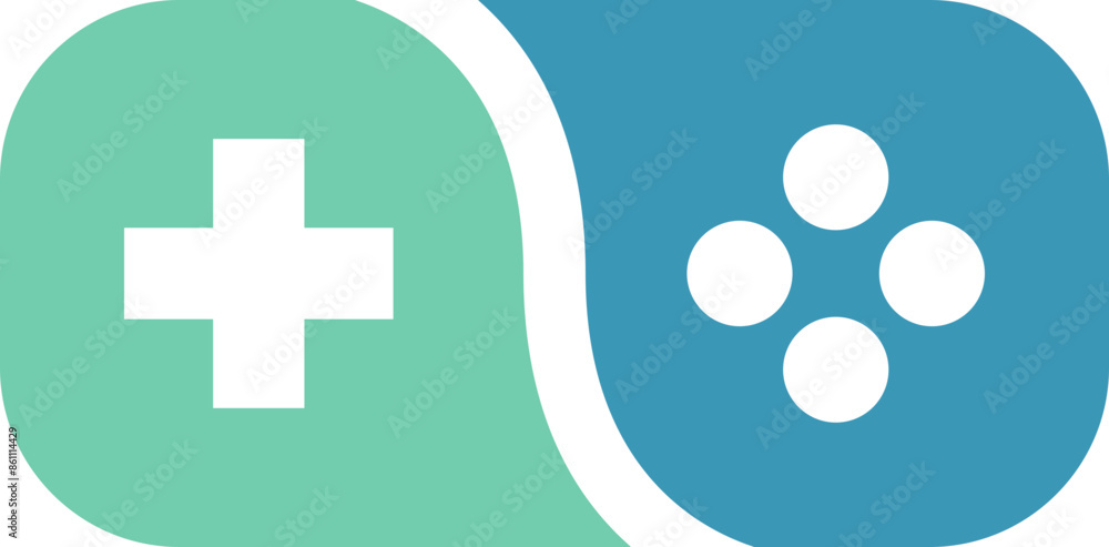 Fototapeta premium Console Game Logo Element