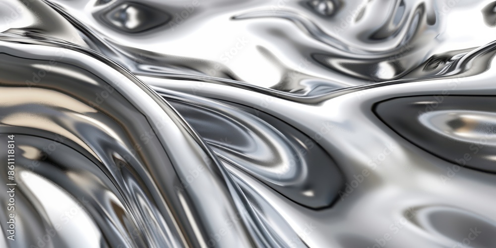 wave pattern and silver sheen on fabric for elegant material concept wave pattern and silver sheen on fabric for elegant material concept