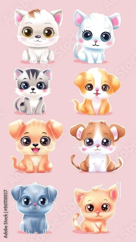 Cute Cartoon Animals Collection