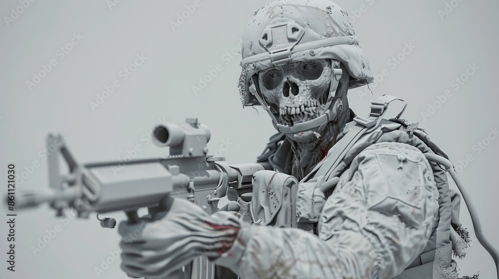 Hyperrealistic 3d Zombie Soldier Hyperrealistic 3d Zombie Soldier