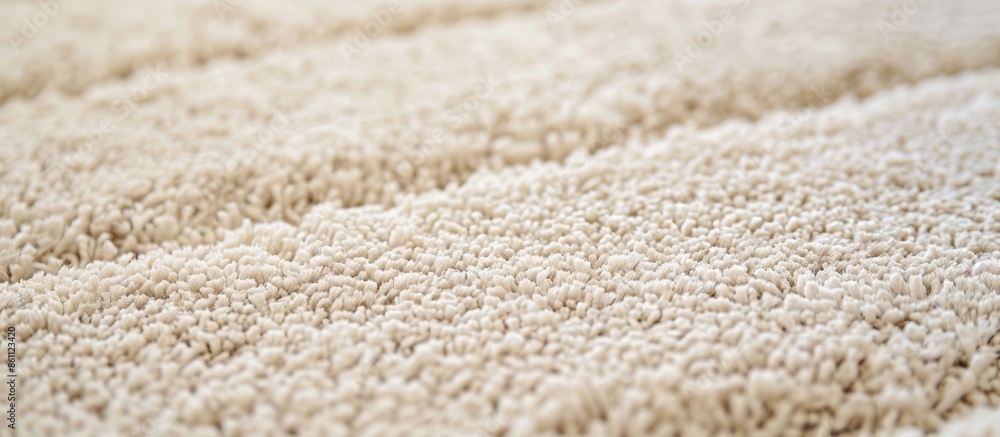 Closeup of cream carpet texture. Copy space image. Place for adding text and design Closeup of cream carpet texture. Copy space image. Place for adding text and design