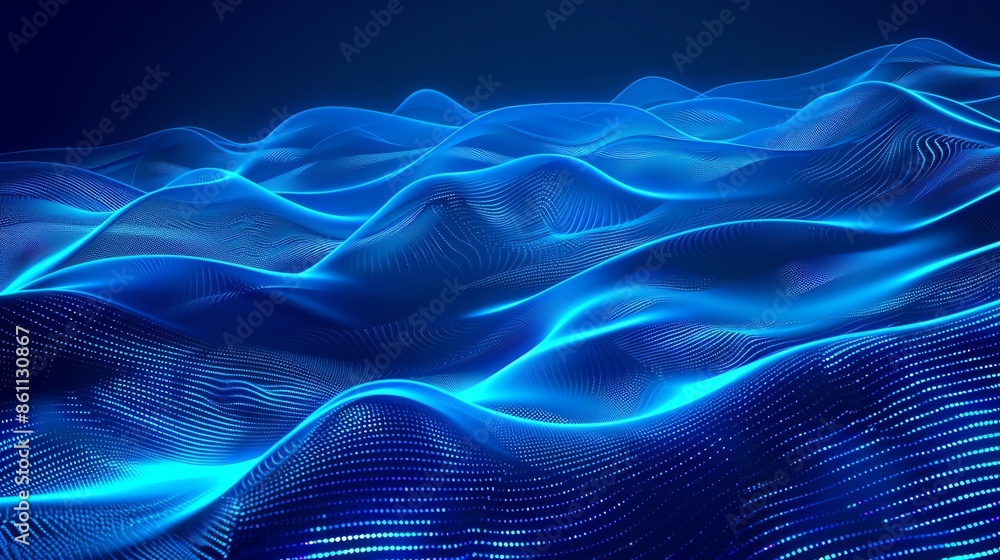 bright blue wave background with grace bright blue wave background with grace