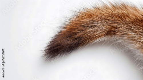 Fox Tail Isolated on White Background.  © Berkah