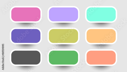 Wallpaper Mural pack of flat color palette  Torontodigital.ca