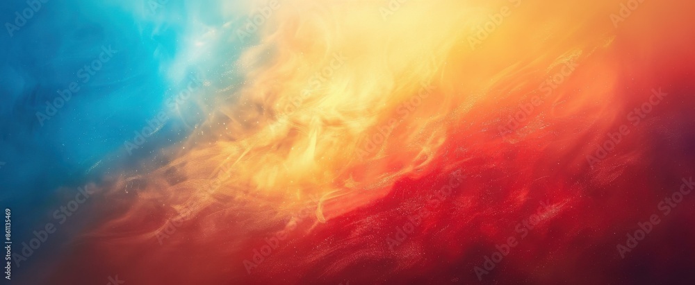 Abstract painting with vibrant colors and a smoky texture. AI. Abstract painting with vibrant colors and a smoky texture. AI.