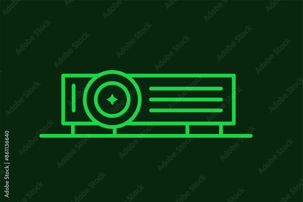 projector illustration in flat style design. Vector illustration. projector illustration in flat style design. Vector illustration.