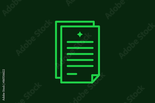  documents illustration in flat style design. Vector illustration.
