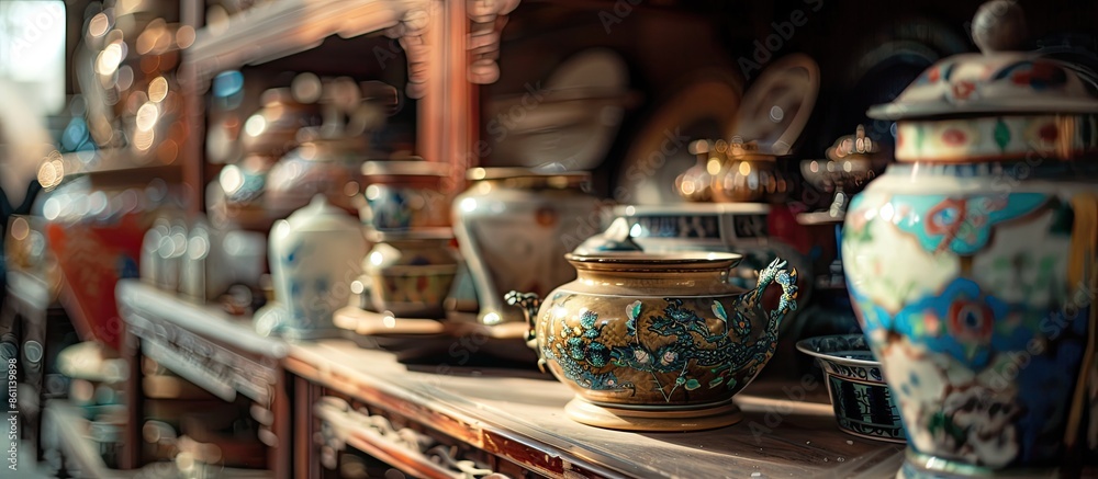 Antique wares for sale . Copy space image. Place for adding text and design Antique wares for sale . Copy space image. Place for adding text and design