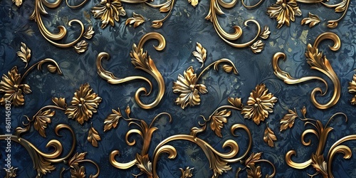 Majestic Royal Background. Elegant and opulent royalty theme concept