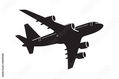 Airplane Icon silhouette Illustration Artwork