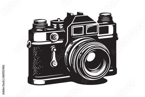 Camera Icon silhouette Vector Illustration Artwork