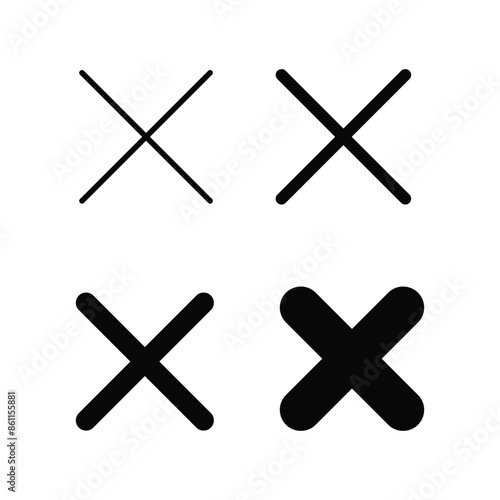 Close icon vector illustration. Delete sign and symbol. Cross sign