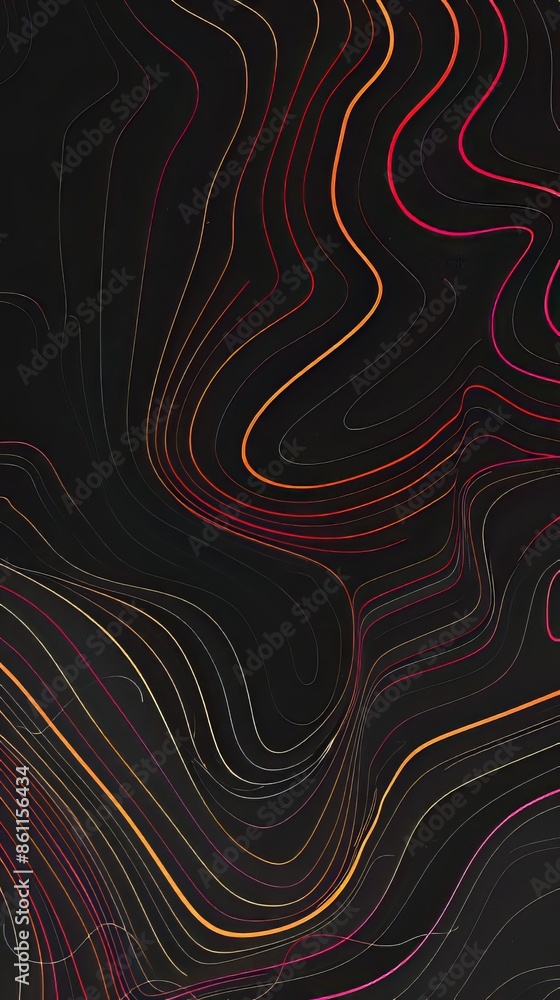 Obraz premium Wave light Dark Background