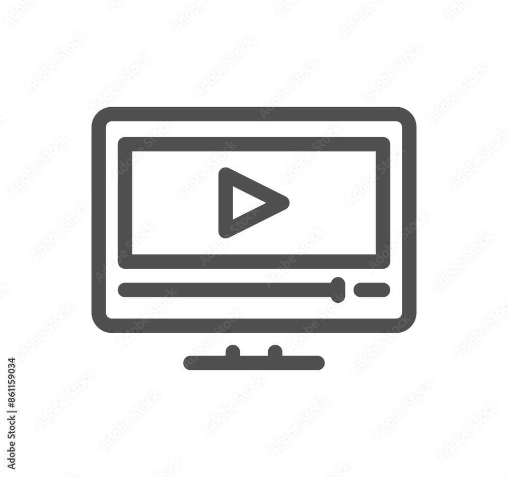 Online education related icon outline and linear vector.
Online education related icon outline and linear vector.