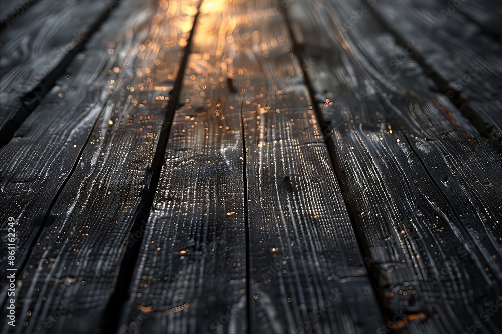 A Wooden Floor closeup for Pier Bridge at Sunset A Wooden Floor closeup for Pier Bridge at Sunset